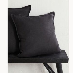 Washed linen cushion cover